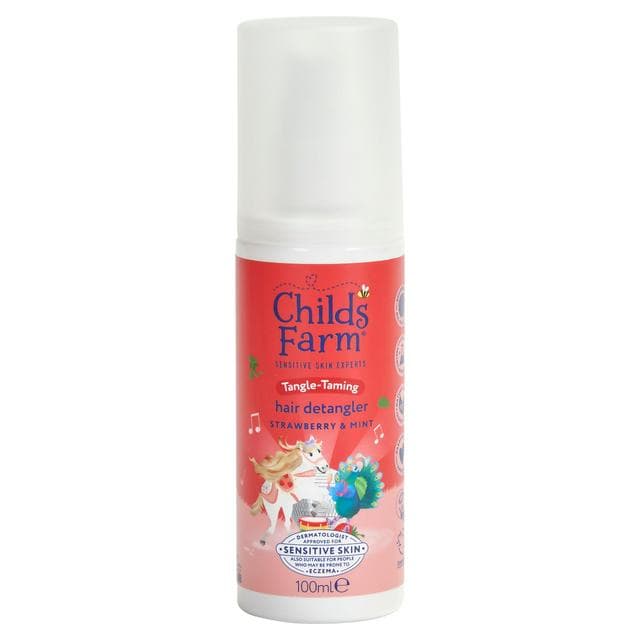 Childs Farm 100ml Tangle Taming Strawberry & Mint Hair Detangler - gallery image 1