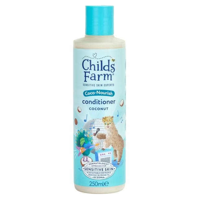 Childs Farm 250ml Coco Nourish Tear Free Formula for Dry Curly Hair Coconut Conditioner - gallery image 1