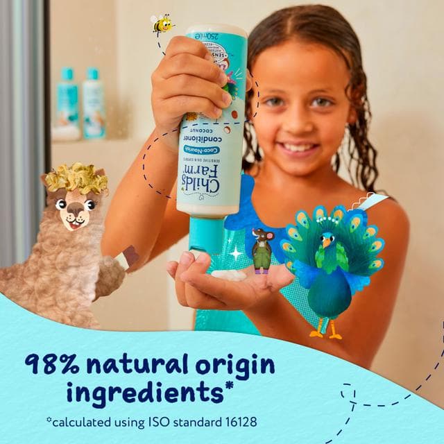 Childs Farm 250ml Coco Nourish Tear Free Formula for Dry Curly Hair Coconut Conditioner - gallery image 5