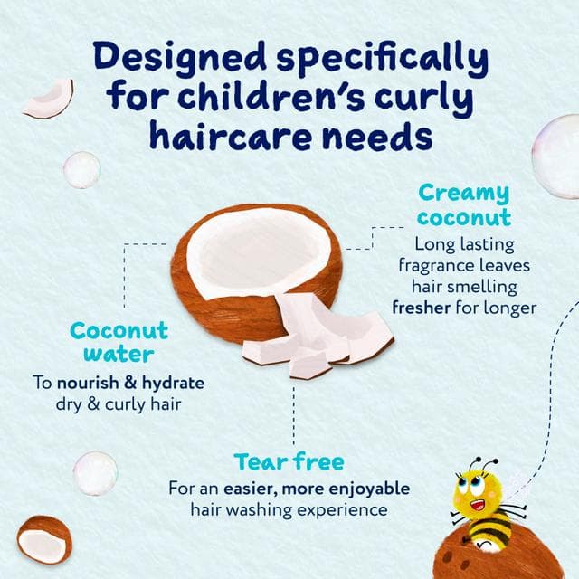 Childs Farm 250ml Coco Nourish Tear Free Formula for Dry Curly Hair Coconut Conditioner - gallery image 6