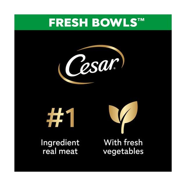 Cesar Fresh Bowl Adult Wet Dog Food with Duck, Red Rice, Carrots, Potato in Gravy 85g - gallery image 3