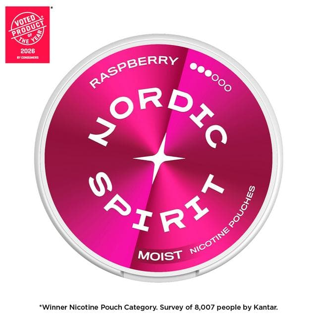 Nordic Spirit Nicotine Pouch Raspberry 9mg - gallery image 1