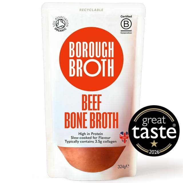 Borough Broth Grass Fed Organic Beef Bone Broth 324g - gallery image 1