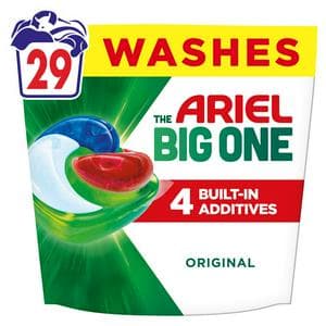 Ariel The Big One Pods Laundry Detergent Washing Capsules Original 29 Washes