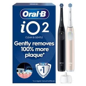 Oral-B iO2 Night Black & Calm Pink Electric Toothbrush