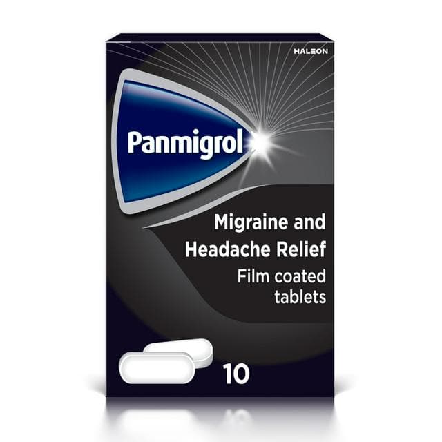 Panadol Panmigrol Migraine & Headache Relief Paracetamol Tablets x10 - gallery image 1