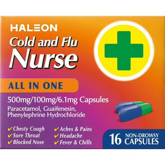 Haleon Cold & Flu Nurse 16 x All in One Capsules - gallery image 1