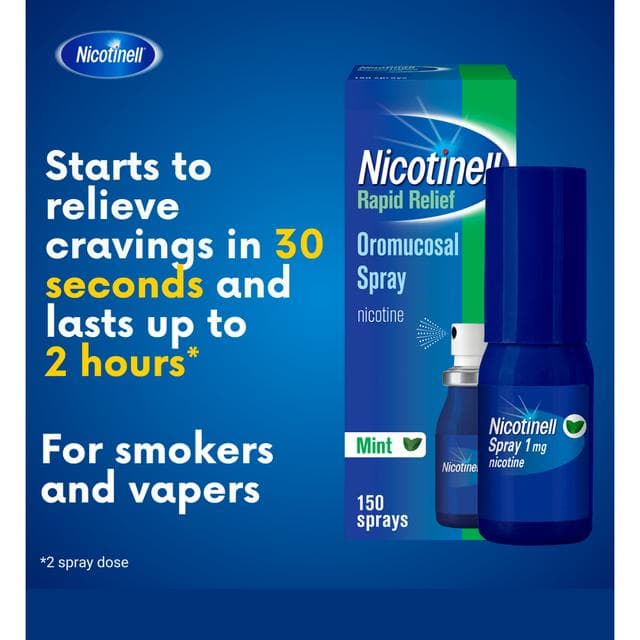 Nicotinell Nicotine Spray Mint Flavour 300 Sprays 1mg - gallery image 2
