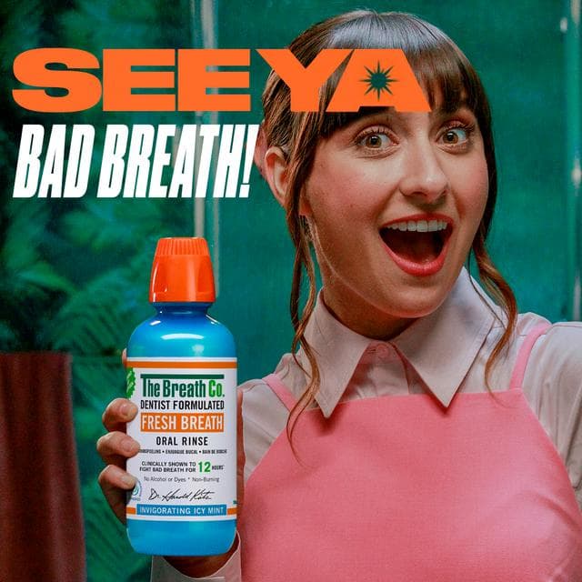 The Breath Co. Alcohol Free Mouthwash Icy Mint 500ml - gallery image 4