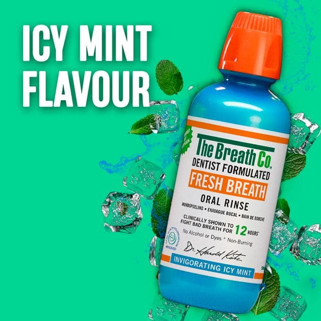 The Breath Co. Alcohol Free Mouthwash Icy Mint 500ml - gallery image 6