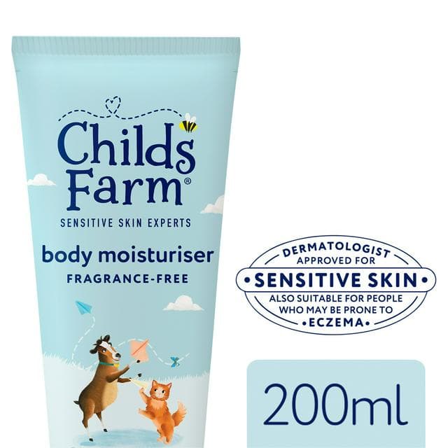Childs Farm 200ml Gentle, Hydrating Formula for Babies, Kids & Sensitive Skin Fragrance Free Body Moisturiser - gallery image 1