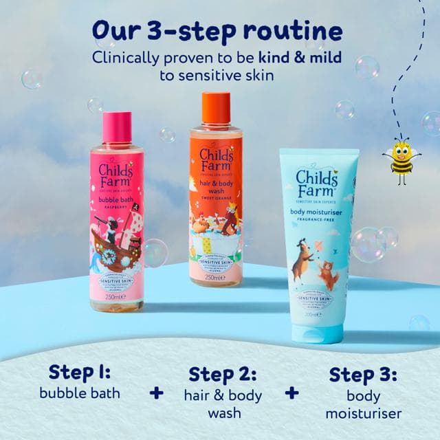 Childs Farm 200ml Gentle, Hydrating Formula for Babies, Kids & Sensitive Skin Fragrance Free Body Moisturiser - gallery image 4