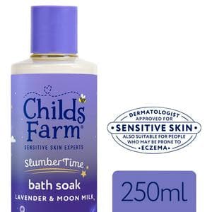 Childs Farm 250ml Slumber Time Sleep Lavender & Moon Milk for Babies, Kids & Sensitive Skin Bath Soak
