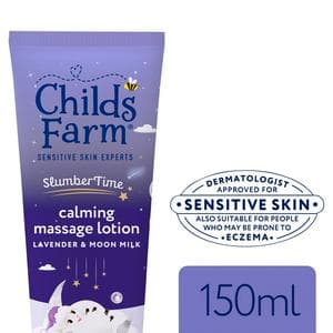 Childs Farm 150ml Slumber Time Sleep Calming Massage Lotion Lavender & Moon Milk Gentle Moisturiser for Babies