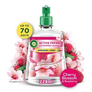 Air Wick 228ml Cherry Blossom & Raspberry Aerosol Free Automatic Spray Refill Lasts Upto 70 Days