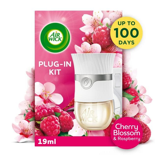 Air Wick Plug In Kit Cherry Blossom & Raspberry Air Freshener 19ml - gallery image 1