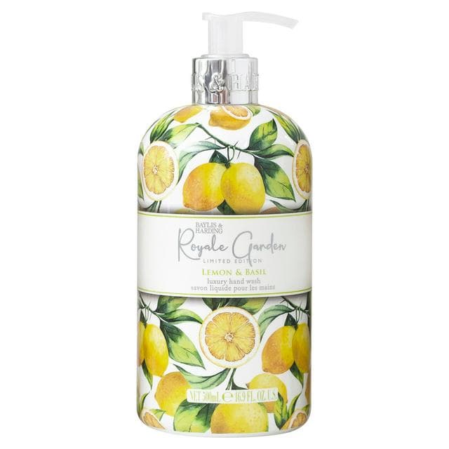 Baylis & Harding Royale Garden Limited Edition Lemon & Basil Luxury Hand Wash 500ml - gallery image 1