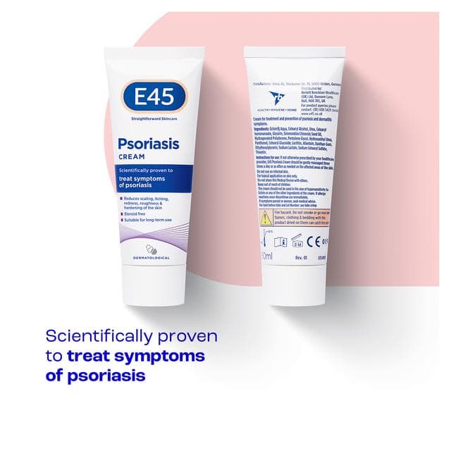 E45 Psoriasis Cream to Reduce Scaling Itching & Relieve Irritated Skin 50ml - gallery image 5