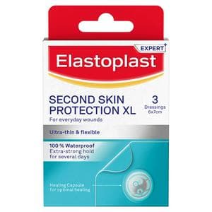 Elastoplast Second Skin Protection Faster Healing XL Dressings Pack x3