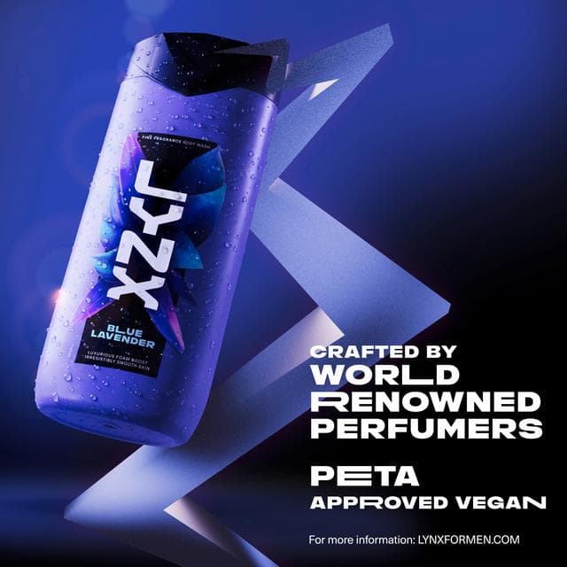 Lynx Blue Lavendar Fine Fragrance Shower Gel Body Wash for Men 400ml - gallery image 5