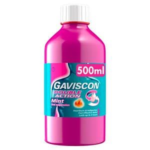 Gaviscon Double Action Heartburn & Indigestion Liquid Mint 500ml