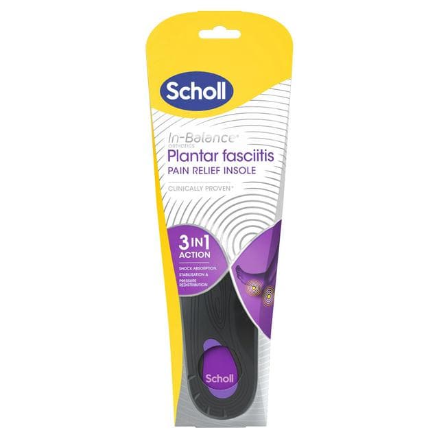 Scholl Balance Orthotics S M L Size 4, 5-6, 5 Plantar Fasciitis Pain Relief Insole - gallery image 1
