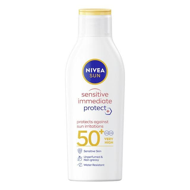 NIVEA Sun Sensitive Allergy Protect SPF50+ Sun Lotion 200ml - gallery image 1