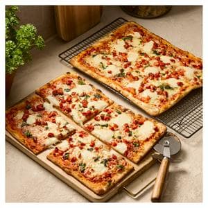Sainsbury's 2 x Mozzarella Marinated Tomato & Pesto Thin & Crispy Pizza, Taste the Difference 1.1kg