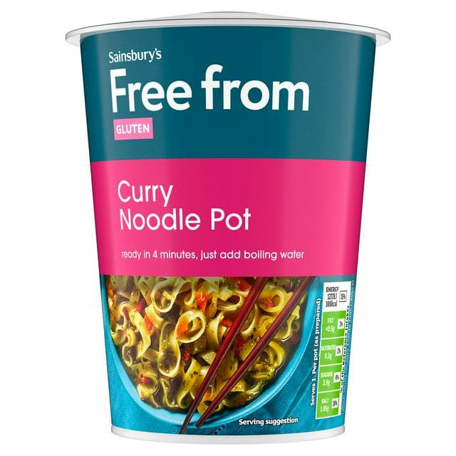 Sainsbury's Free From Curry Noodle Pot 74g - gallery image 1