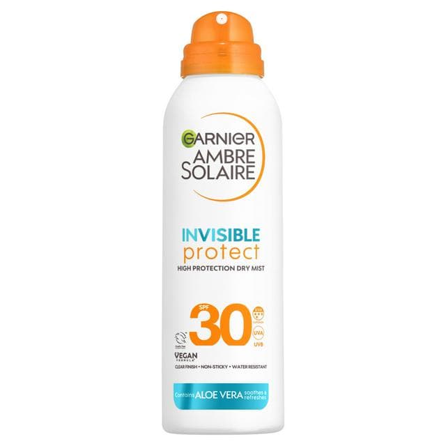 Garnier Ambre Solaire 150ml SPF 30 Invisible Sun Cream Mist - gallery image 1