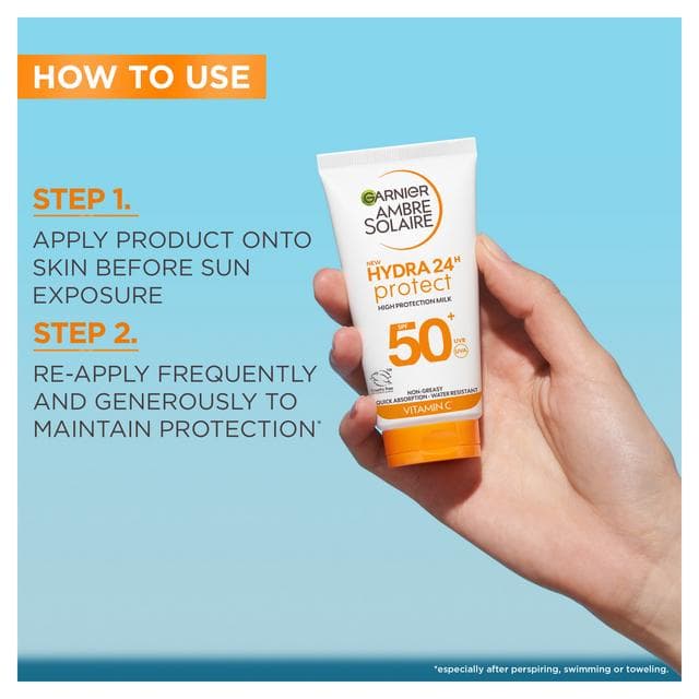 Garnier Ambre Solaire 50ml SPF 50 Hydra Sun Cream Lotion - gallery image 5