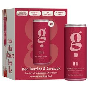G Spot Red Berries & Sarawak Sparkling Functional Drink 4 x 250ml