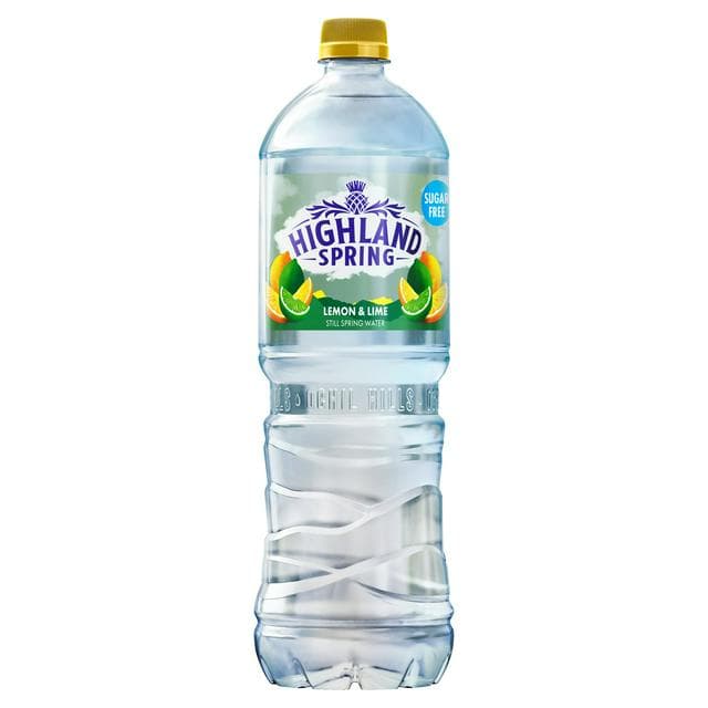 Highland Spring Lemon & Lime Still Flavoured Spring Water 1.25L - gallery image 1