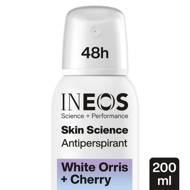 Ineos Skin Science White Orris + Cherry Antiperspirant Deo Spray 200ml - gallery image 1
