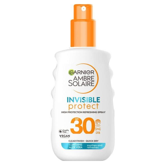Garnier Ambre Solaire 150ml SPF 30 Invisible Sun Cream Spray - gallery image 1