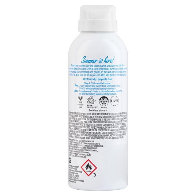 Bondi Sands SPF 50+ 4hr Water Resistant Spray 160g - gallery image 2
