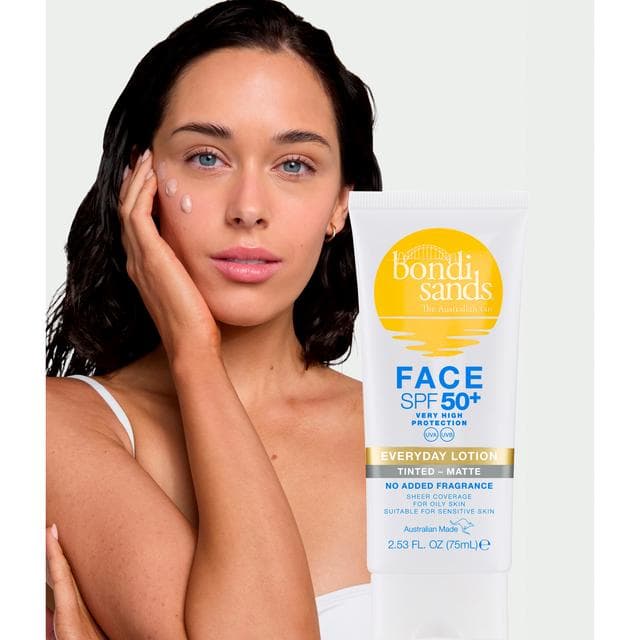 Bondi Sands Face SPF 50+ Fragrance Free Tinted Matte Sunscreen Lotion 75ml - gallery image 6