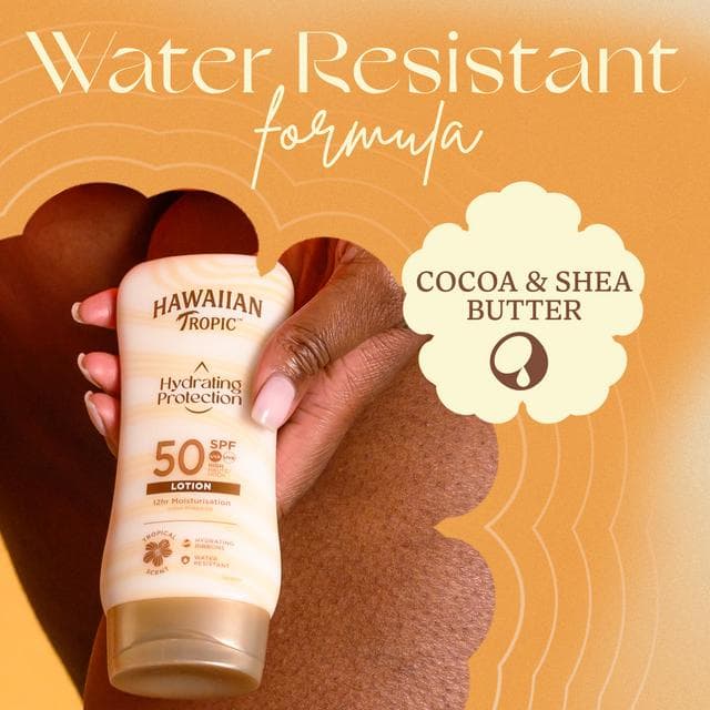 Hawaiian Tropic Hydrating Protection Sunscreen Lotion SPF 50 180ml - gallery image 4