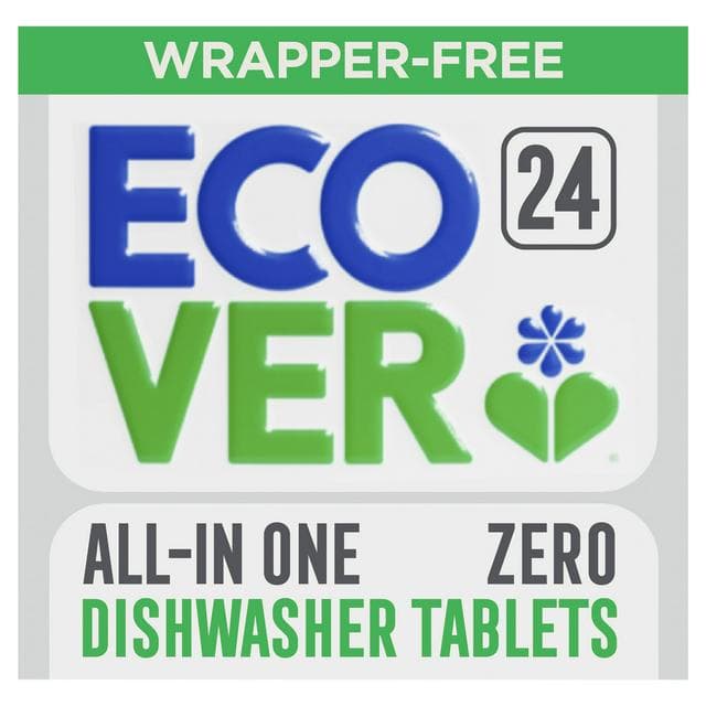 Ecover All in One Zero Wrapper Free Dishwasher Tablets x24 0.42kg - gallery image 1