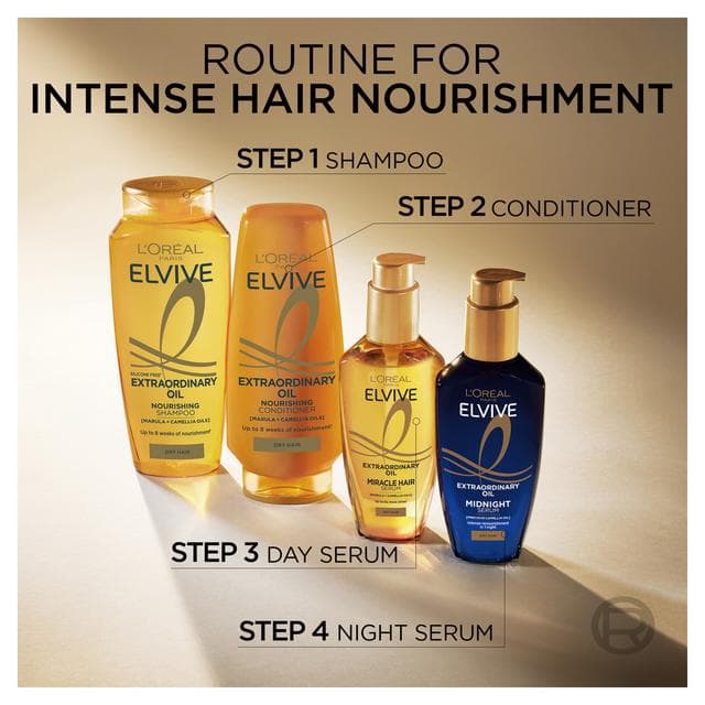 L'Oréal Paris Elvive Extraordinary Oil Nourishing Shampoo for Dry Hair 250ml - gallery image 4
