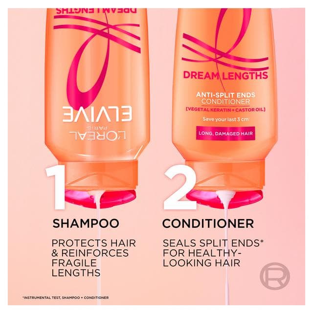 L'Oréal Paris Elvive Dream Lengths Restoring Shampoo for Long Hair 250ml - gallery image 4