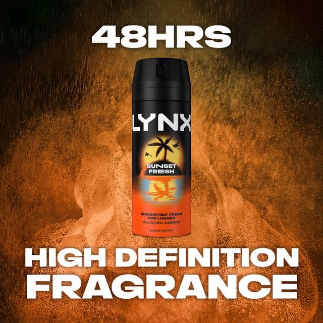 Lynx Sunset Fresh 48h Deodorant Body Spray for Men 150ml - gallery image 4