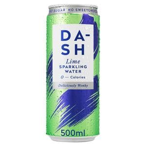 Dash 500ml Lime Sparkling Water Can