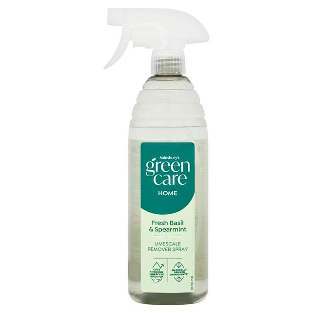 Sainsbury's Green Care Home Fresh Basil & Spearmint Limescale Remover Spray 750ml - gallery image 1