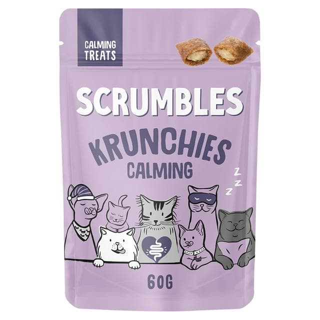 Scrumbles Krunchies Calming Cat Treats 60g - gallery image 1