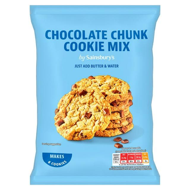 Sainsbury's Choc Chunk Cookie Mix 285g - gallery image 1