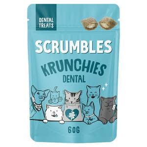 Scrumbles Krunchies Dental Cat Treats 60g