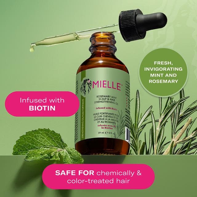 Mielle Rosemary Mint Scalp & Hair Strengthening Oil 59ml - gallery image 6