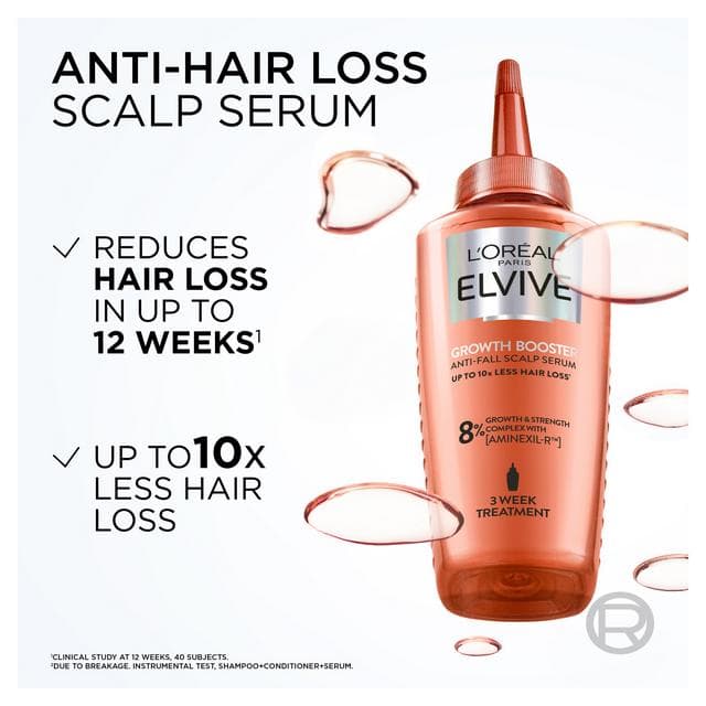 L'Oreal Paris Elvive Growth Booster Scalp Serum Anti Hair Loss Scalp Treatment 102ml - gallery image 2