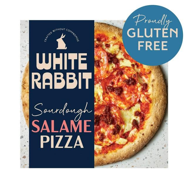 White Rabbit 410g Salami Sourdough Gluten Free Pizza - gallery image 1